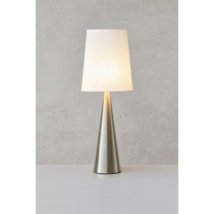 Markslöjd 108624 - Bordslampa CONUS 1xE14/40W/230V vit/matt krom