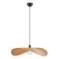Markslöjd 108677 - Ljuskrona med textilsladd RAYO 1xE27/40W/230V beige/Bambu
