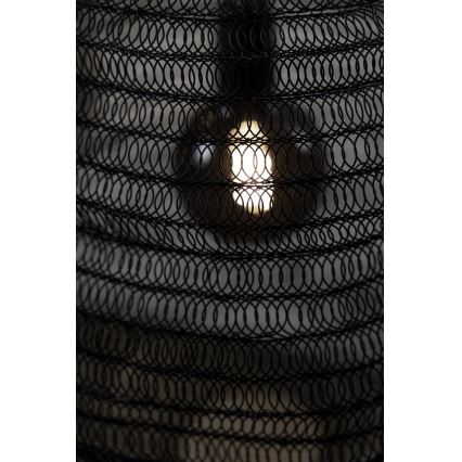 Markslöjd 108772 - Ljuskrona med textilsladd TAZZA 1xE27/40W/230V svart