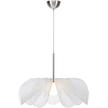 Markslöjd 108818 - Ljuskrona med textilsladd STYRKA 1xE27/40W/230V diameter 75 cm vit