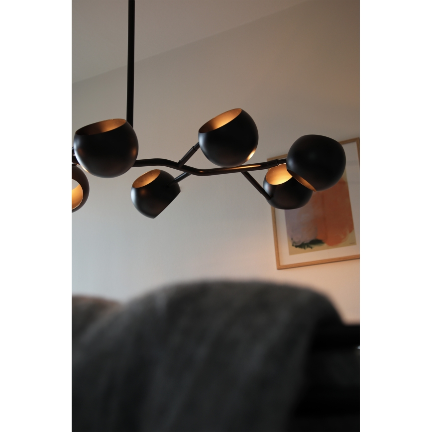 Markslöjd 108852 - Pendelkrona EDGAR 8xE14/40W/230V svart