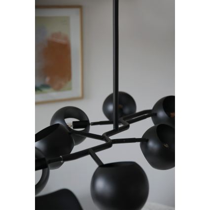 Markslöjd 108852 - Pendelkrona EDGAR 8xE14/40W/230V svart