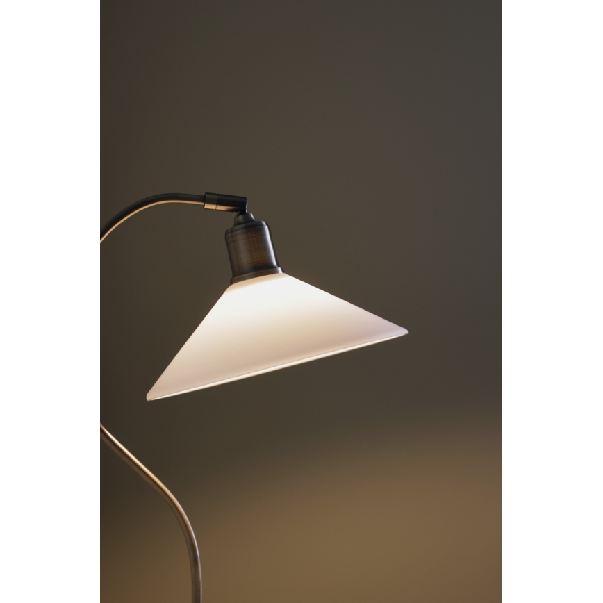 Markslöjd 108863 - Bordslampa VELA 1xE27/40W/230V mässing/vit