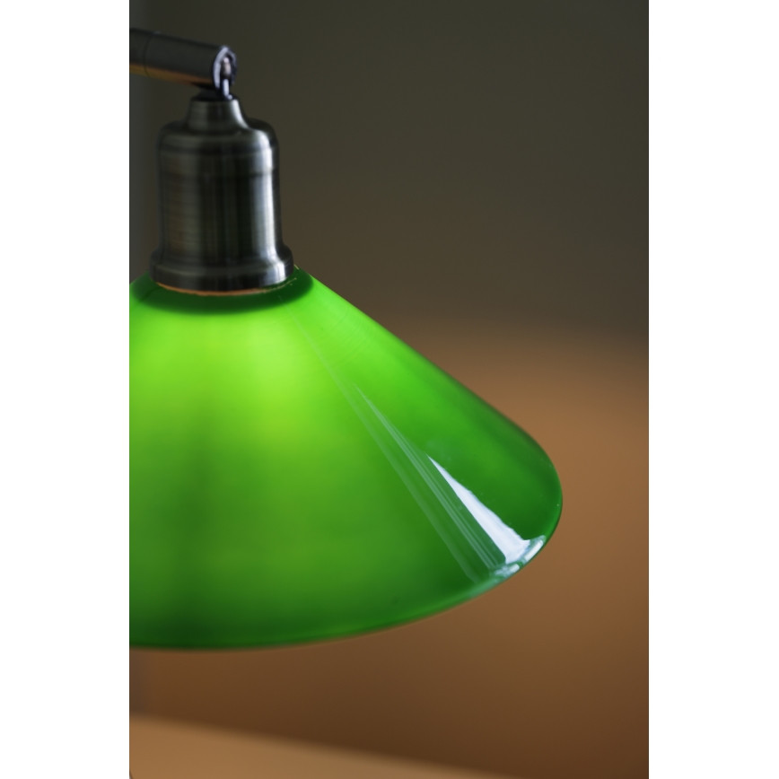 Markslöjd 108864 - Bordslampa VELA 1xE27/40W/230V mässing/grön