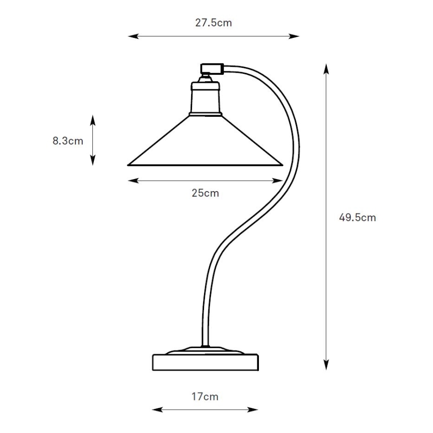 Markslöjd 108864 - Bordslampa VELA 1xE27/40W/230V mässing/grön