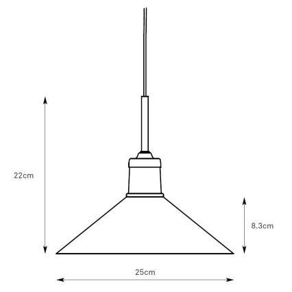 Markslöjd 108868 - Ljuskrona med textilsladd VELA 1xE27/40W/230V mässing/grön