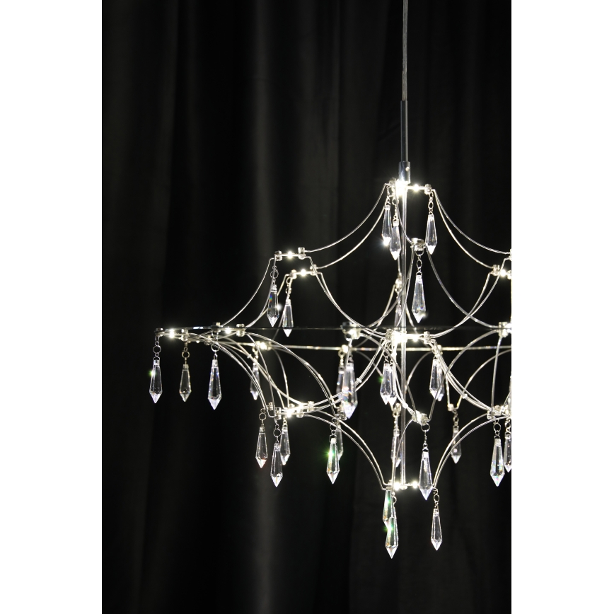 Markslöjd 108869 - LED Dimbar kristallkronkrona på snöre EFESOS LED/14W/230V diameter 60 cm