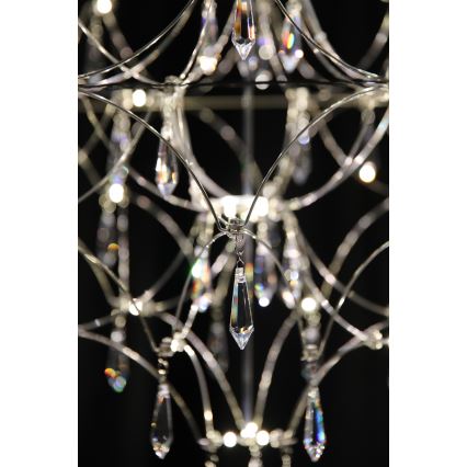 Markslöjd 108870 - LED Dimbar kristallkronkrona på snöre EFESOS LED/25W/230V diameter 80 cm