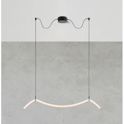 Markslöjd 108873 - LED dimmbar pendel på wire MELT LED/13W/230V 112 cm svart