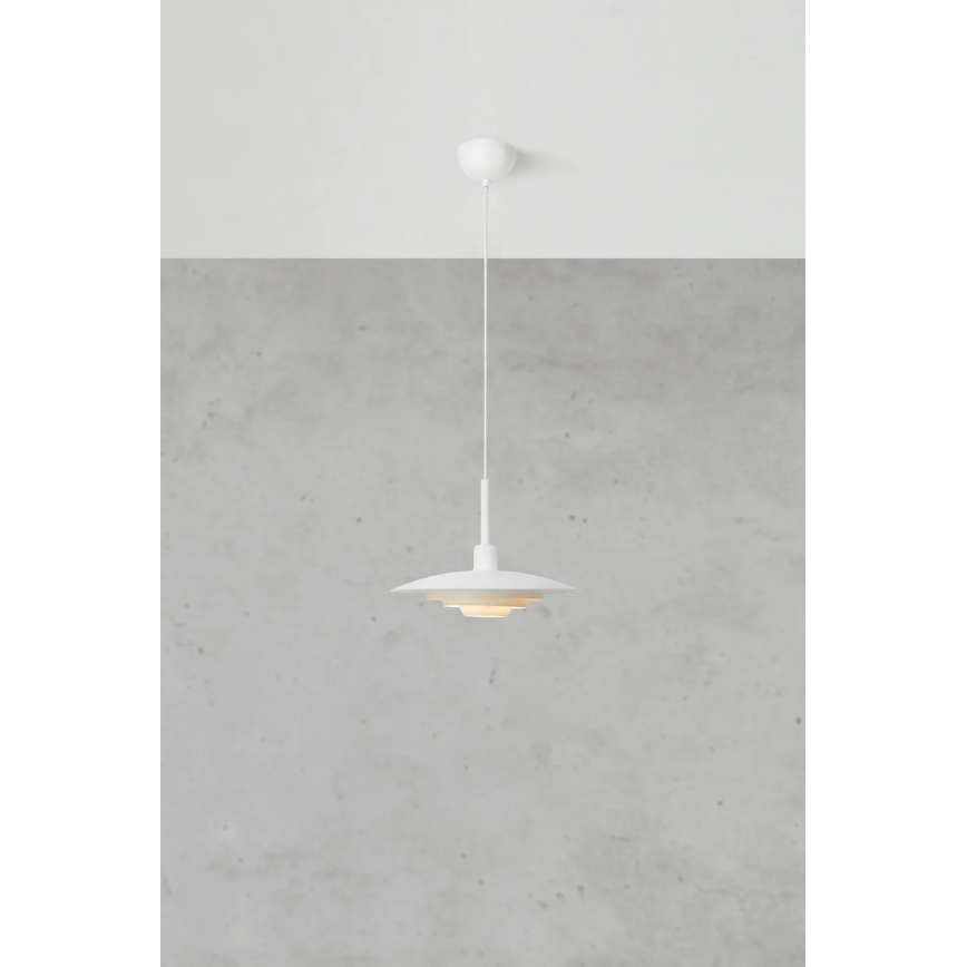 Markslöjd 108874 - Takpendel PINY 1xE27/60W/230V Ø 35 cm vit