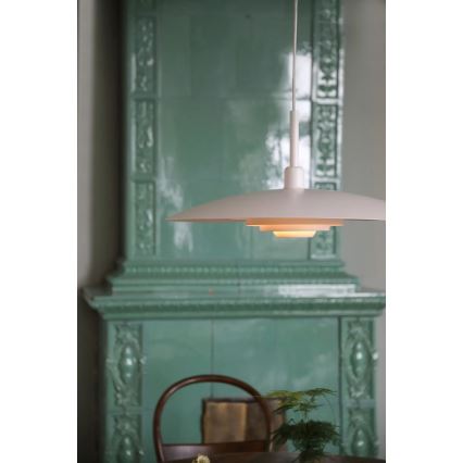 Markslöjd 108876 - Pendellampa PINY med vajer 1xE27/60W/230V Ø 57 cm vit