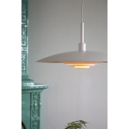 Markslöjd 108876 - Pendellampa PINY med vajer 1xE27/60W/230V Ø 57 cm vit