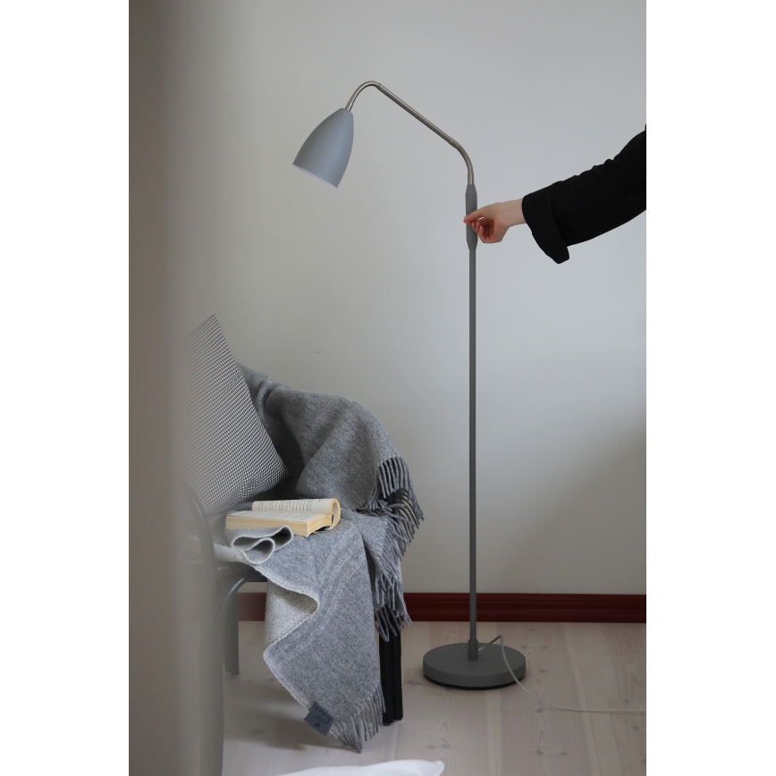 Markslöjd 108888 - LED dimbar golvlampa PATRO LED/4,9W/230V CRI 90 grå