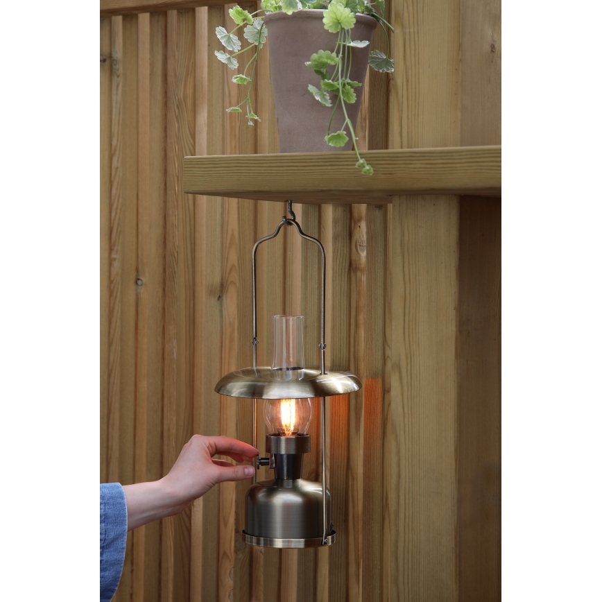 Markslöjd 108894 - LED dimbar uppladdningsbar utomhusbordslampa FANOS LED/2,5W/3,7V 4000 mAh IP44 mässing