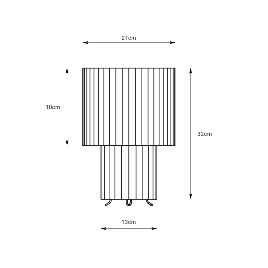 Markslöjd 108895 - Bordslampa CATIS 1xE27/60W/230V 32 cm vit