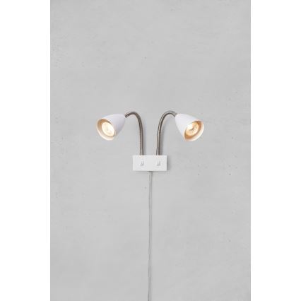 Markslöjd 108900 - Väggspot CIRO 2xGU10/7W/230V vit