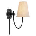 Markslöjd 108907 - Vägglampa AMAR 1xE14/40W/230V linne/svart