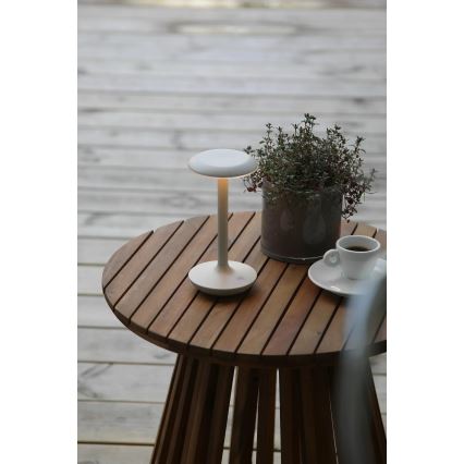 Markslöjd 108917 - LED Ljusreglerad utomhus uppladdningsbar bordslampa PETIT LED/2W/1800 mAh 2200/2700/3000K IP44 grå