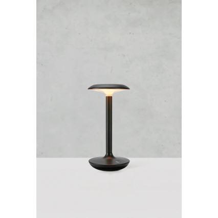 Markslöjd 108918 - LED Ljusreglerad utomhus uppladdningsbar bordslampa PETIT LED/2W/1800 mAh 2200/2700/3000K IP44 svart