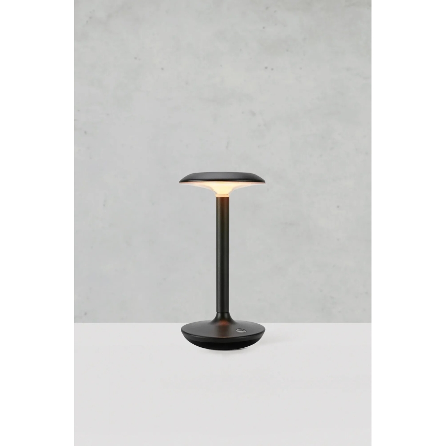 Markslöjd 108918 - LED Ljusreglerad utomhus uppladdningsbar bordslampa PETIT LED/2W/1800 mAh 2200/2700/3000K IP44 svart