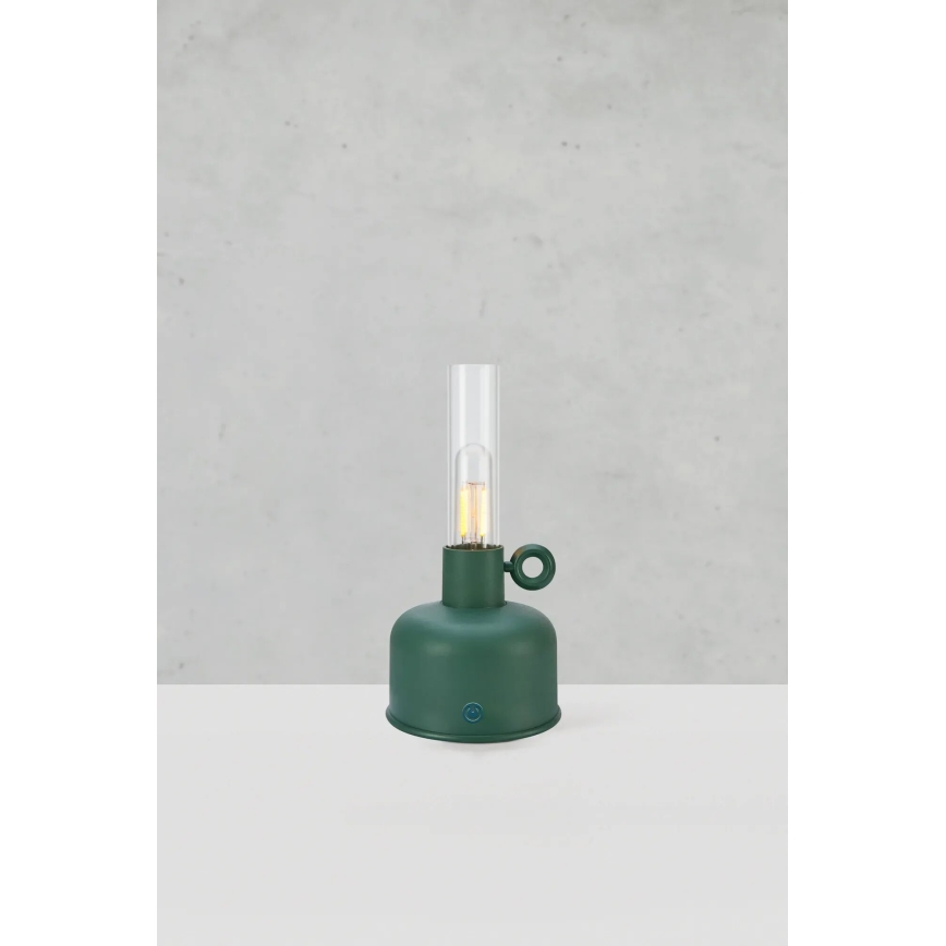 Markslöjd 108920 - LED Ljusreglerad utomhus uppladdningsbar bordslampa ASTRID LED/2W/1200 mAh IP44 grön