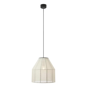 Markslöjd 108956 - Pendellampa på vajer AIKO 1xE27/60W/230V linne/svart