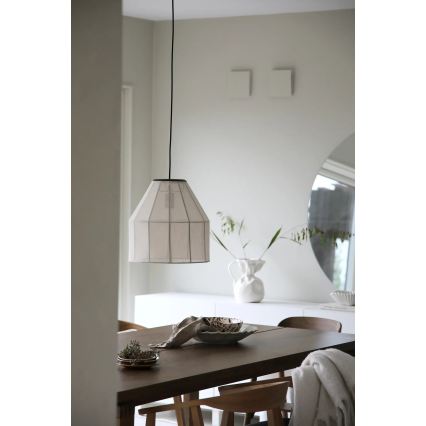 Markslöjd 108956 - Pendellampa på vajer AIKO 1xE27/60W/230V linne/svart