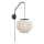 Markslöjd 108957 - Vägglampa ASUKA 1xE27/60W/230V linne/svart