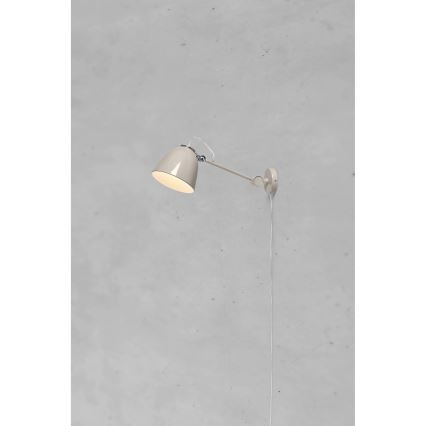 Markslöjd 108964 - Vägglampa TILT 1xE27/60W/230V grå