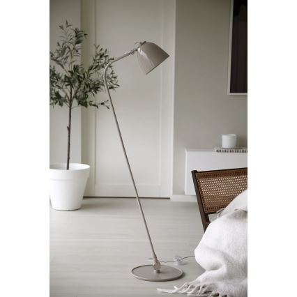 Markslöjd 108966 - Golvlampa TILT 1xE27/60W/230V grå