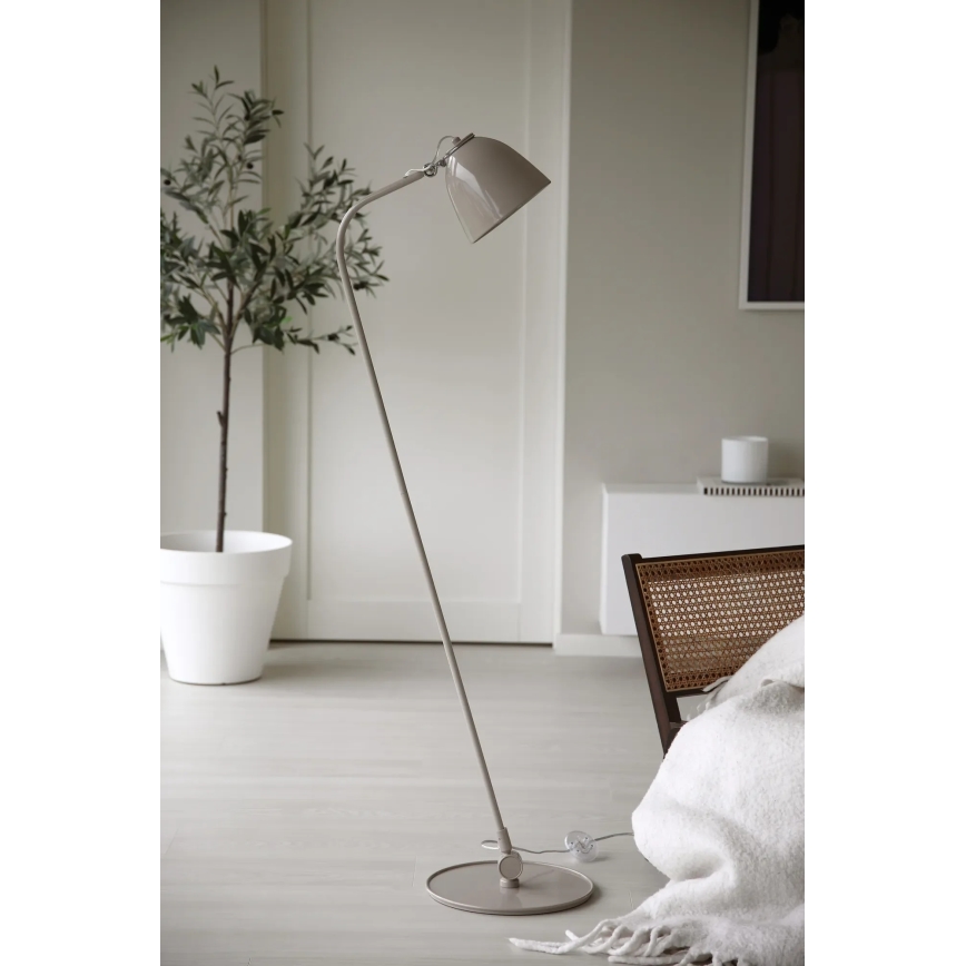 Markslöjd 108966 - Golvlampa TILT 1xE27/60W/230V grå
