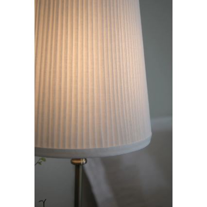Markslöjd 108969 - Bordslampa NOBLE 1xE14/40W/230V 56 cm vit/mässing