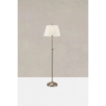 Markslöjd 108972 - Golvlampa OXFORD 1xE14/40W/230V vit/mässing