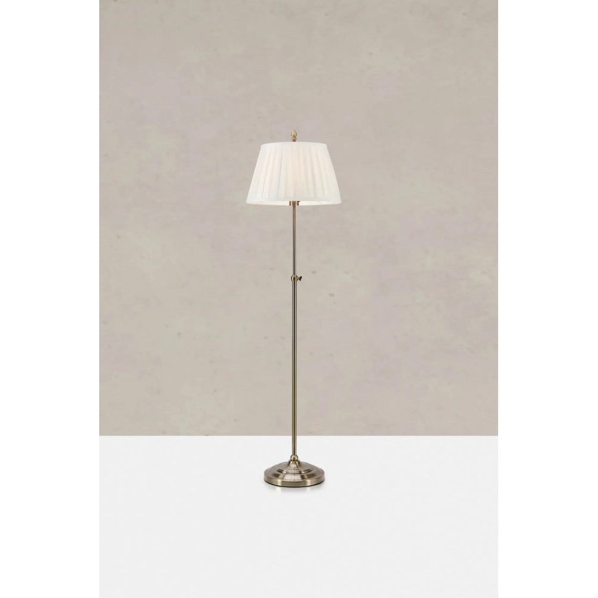 Markslöjd 108972 - Golvlampa OXFORD 1xE14/40W/230V vit/mässing