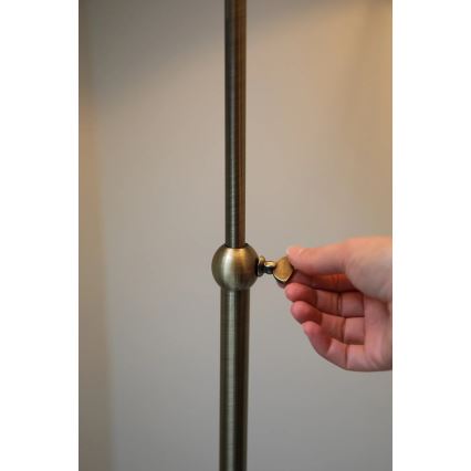 Markslöjd 108972 - Golvlampa OXFORD 1xE14/40W/230V vit/mässing