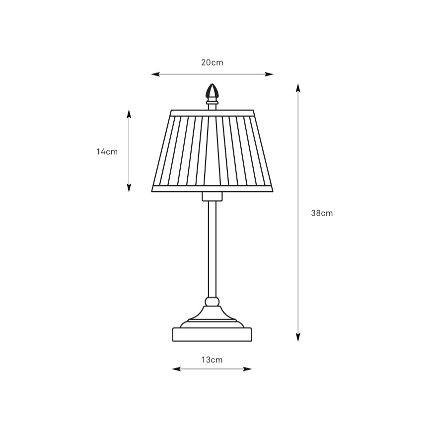 Markslöjd 108973 - Bordslampa OXFORD 1xE14/40W/230V vit/mässing