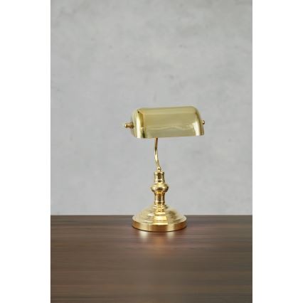 Markslöjd 108977 - Bordslampa BANKERS 1xE14/40W/230V guld