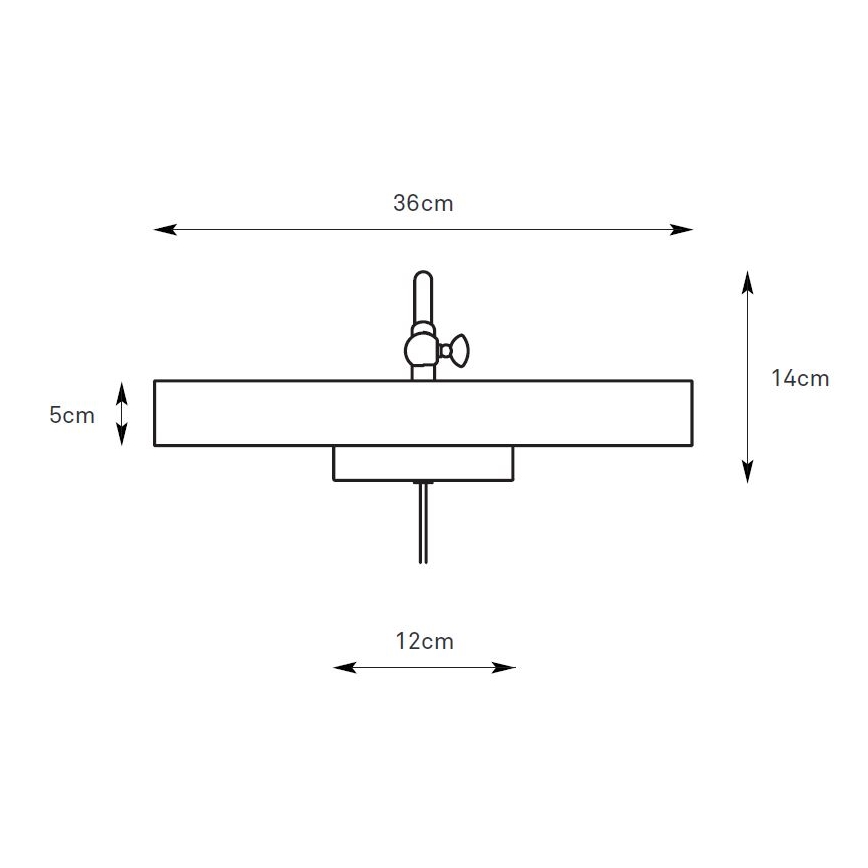 Markslöjd 108982 - Tavellampa CIGLIA 2xE14/40W/230V mässing