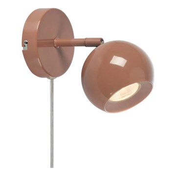 Markslöjd 108984 - Väggspotlight POP 1xGU10/7W/230V brun