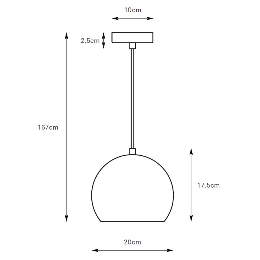 Markslöjd 108989 - Pendellampa med vajer POP 1xGU10/7W/230V Ø 20 cm grå