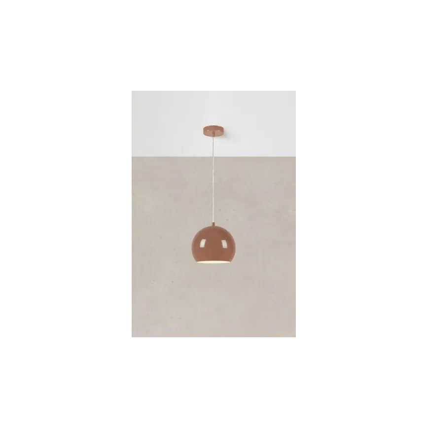Markslöjd 108990 - Pendellampa POP med kabel 1xGU10/7W/230V Ø 20 cm brun