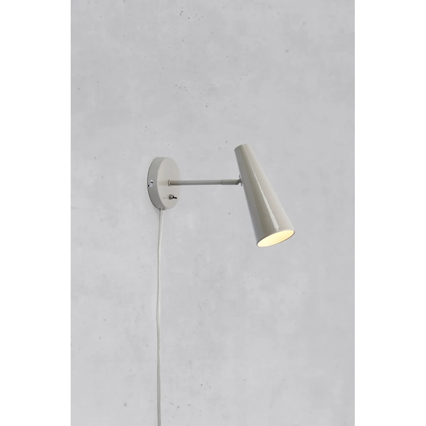 Markslöjd 108992 - Vägglampa PEAK 1xE14/40W/230V grå