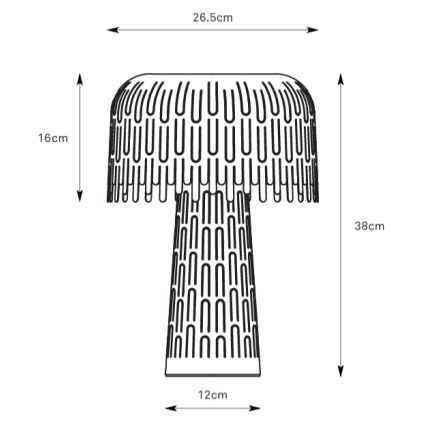 Markslöjd 109005 - Bordslampa VERBERA 1xE14/40W/230V grå