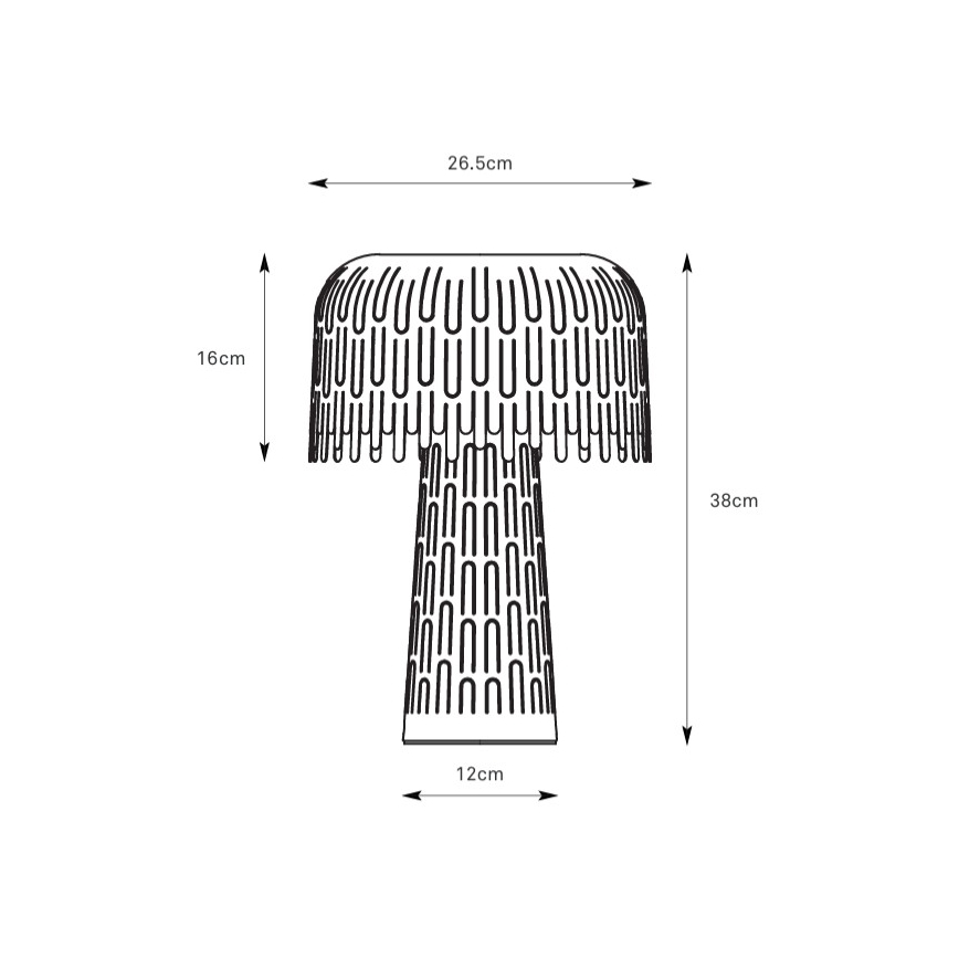 Markslöjd 109005 - Bordslampa VERBERA 1xE14/40W/230V grå