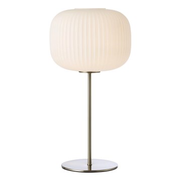 Markslöjd 109007 - Bordslampa SOBER 1xE27/40W/230V vit/mattkrom