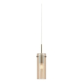 Markslöjd 109015 - Pendellampa på kabel TIBIA 1xE14/40W/230V rökbeige/mässing