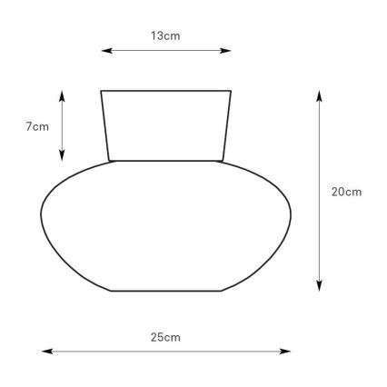 Markslöjd 109025 - Taklampa MALAGA 1xE27/40W/230V Ø 25 cm mattkrom