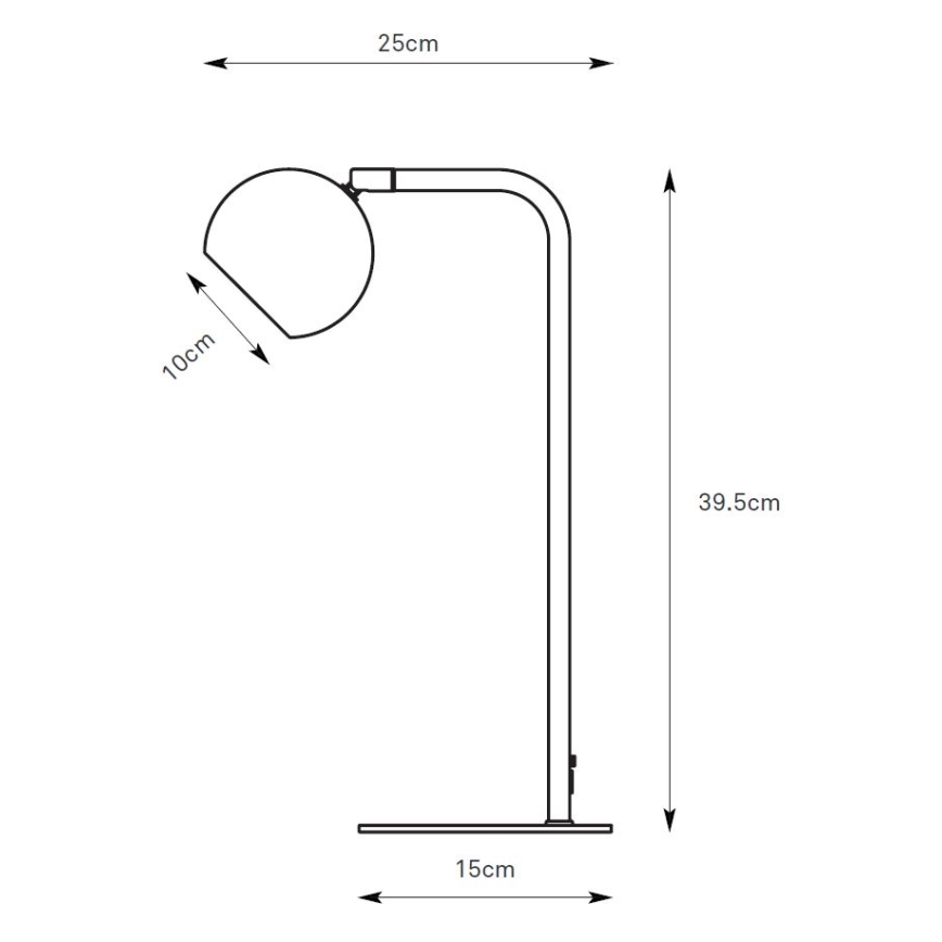 Markslöjd 109033 - Bordslampa POP 1xGU10/7W/230V, brun