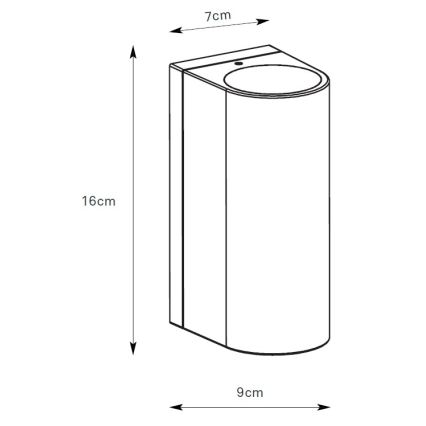 Markslöjd 109110 - LED-dimbar utomhusvägglampa ALOR 2xLED/4,9W/230V IP65 svart