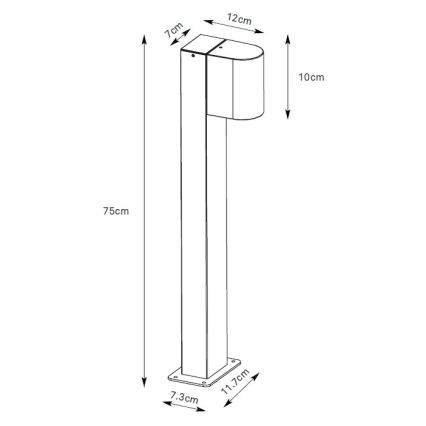 Markslöjd 109115 - LED-dimbar utomhuslampa ALOR LED/4,9W/230V IP65 silverfärgad